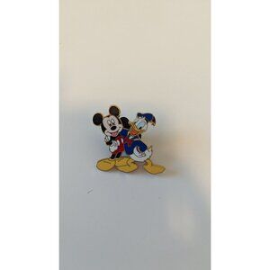 Disney Mickey Mouse and Donald Duck Hugging Trading Pin